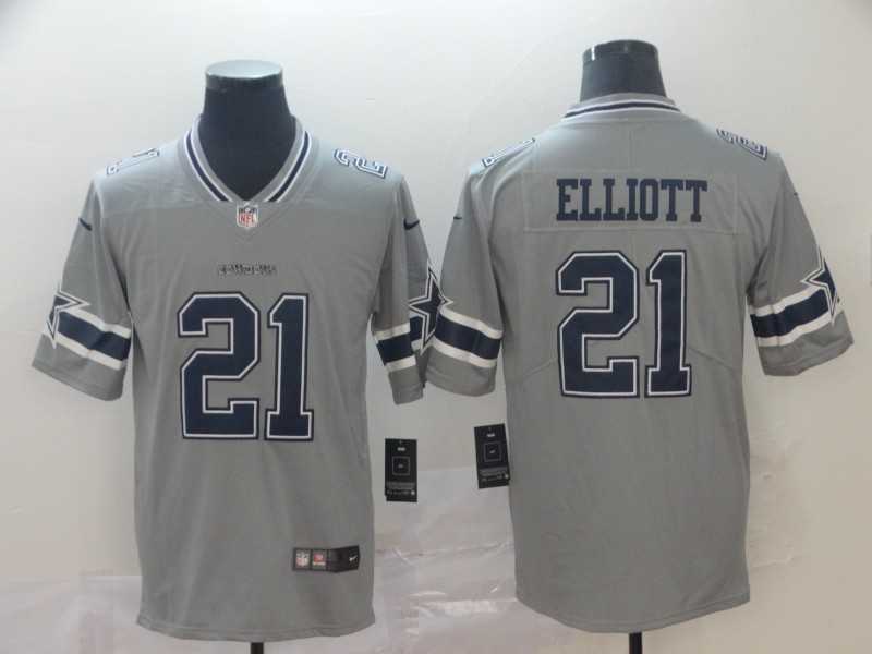 Nike Cowboys 21 Ezekiel Elliott Gray Inverted Legend Limited Jersey,We sell and wholesale Nike Cowboys 21 Ezekiel Elliott Gray Inverted Legend Limited Jersey on line form chian!